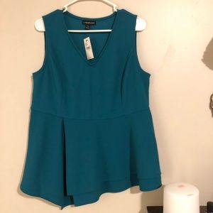 NWT A-Symmetrical Peplum Top